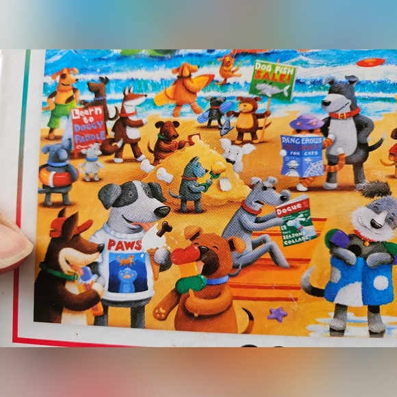 Dogs on a Beach 300 pc Puzzle, complete - Picture 7 of 7